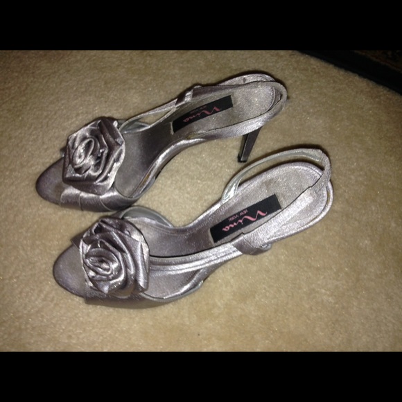 Nina silver heels