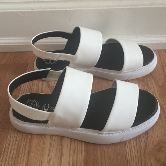 Jeffrey Campbell white sandals