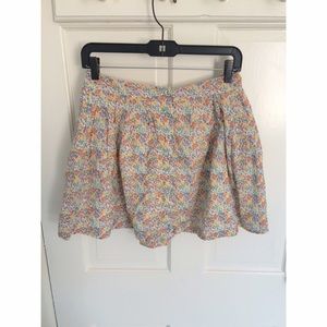 Free People flouncy floral skirt.