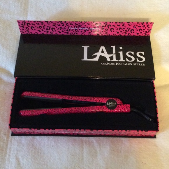 LAliss Ceramic Salon Styler- Pink Leopard- 1.25" - Picture 2 of 4
