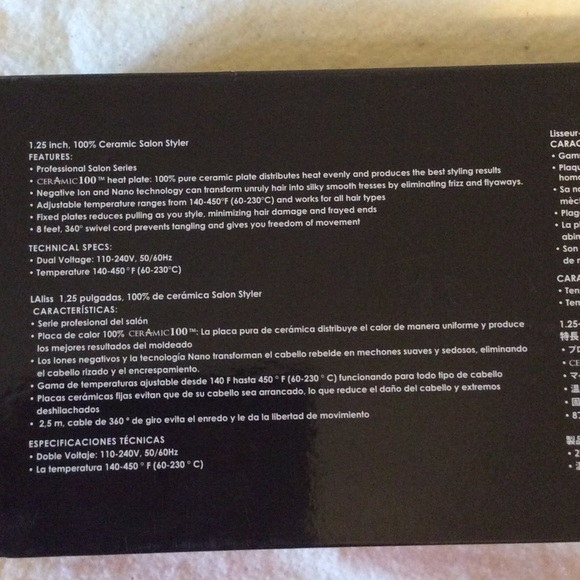 LAliss Ceramic Salon Styler- Pink Leopard- 1.25" - Picture 3 of 4