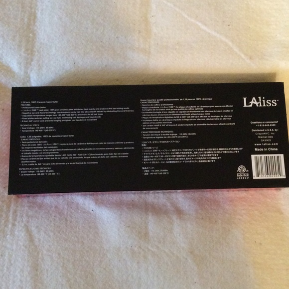 LAliss Ceramic Salon Styler- Pink Leopard- 1.25" - Picture 4 of 4