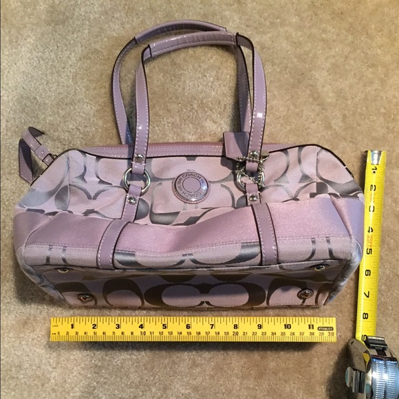 Coach satchel lavender handbag