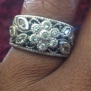 Sterling silver and CZ ring.