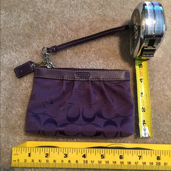 Coach wristlet purple