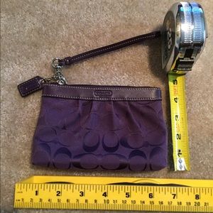 Coach wristlet purple