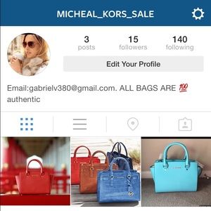FOLLOW MY INSTAGRAM ...for all Michael kors bags