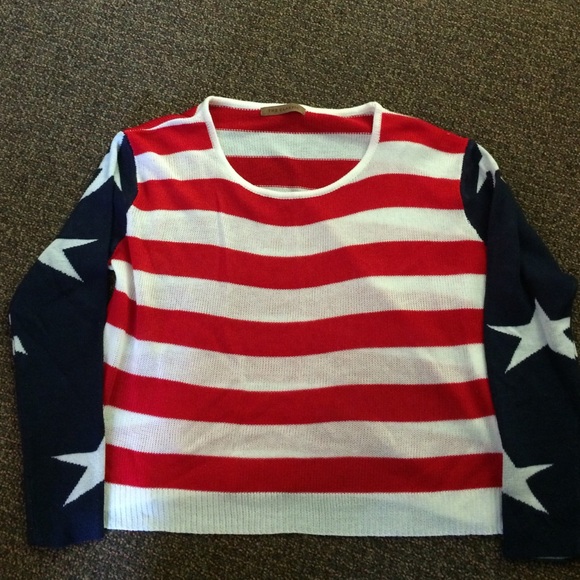 American Flag Sweater