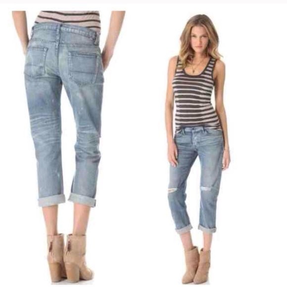 NSF Distressed Denim Fez Back Jeans