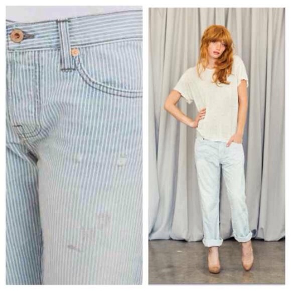 NSF Blue Striped Jeans