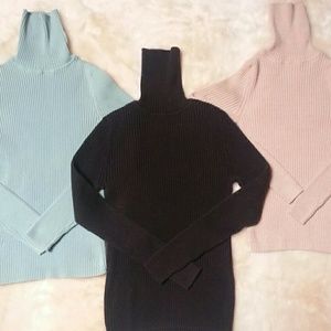 Gap Ribbed Turtleneck Sweaters (set of 3)