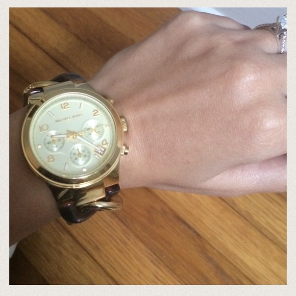 Michael Kors tortoise watch