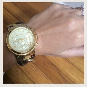 Michael Kors tortoise watch