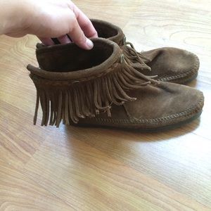 Minnetonka Fringe Boots