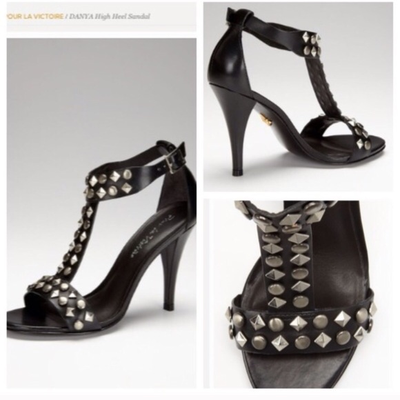 💀Pour la Victoire Danya studded T-strap💀