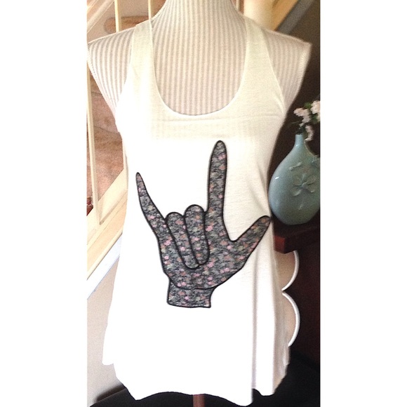 Tops - 🆕Listing: NWOT I Love You Racerback Tank