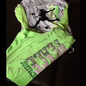 Justice active outfit