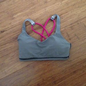 Free to be Striped lululemon sports bra