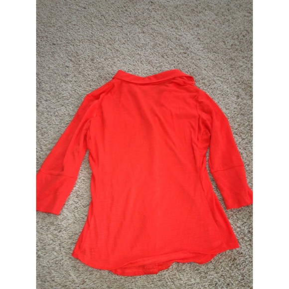 TRADED Orange button up - Picture 4 of 4