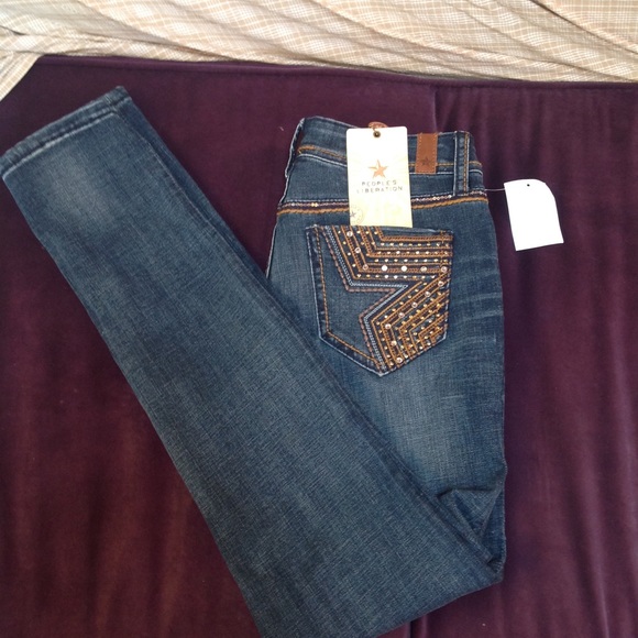 Peoples Liberation Medium Wash Skinny Jeans