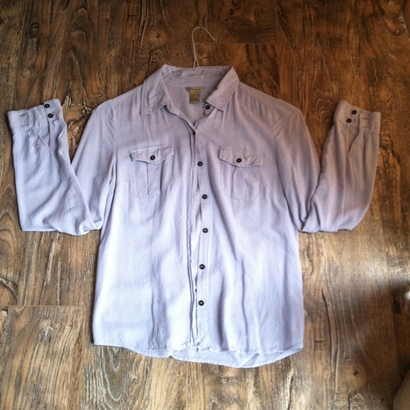 Silk button down shirt