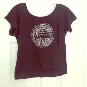 Black Vans Crop Top