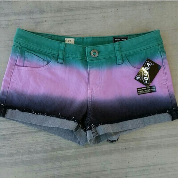 Edgy Multi Color Short Shorts