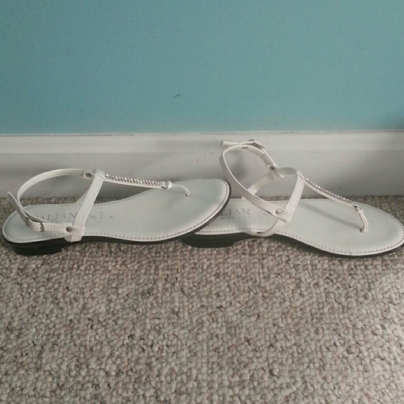 White sandals