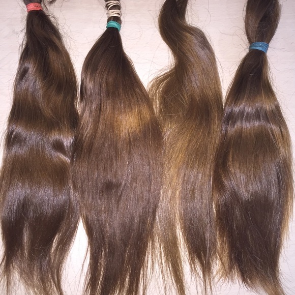Natural human hair . For extensions or wigs
