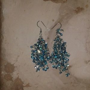 Vintage confetti earrings