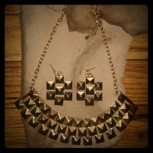 Necklace and earrings