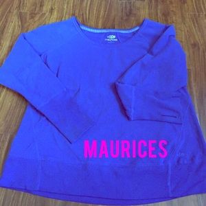 Basic Cobalt athletic sweatshirt - Maurices