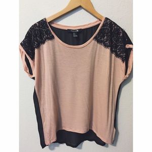 Forever 21 lace sleeve top