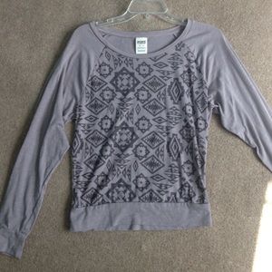 grey Victoria Secret PINK design top
