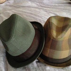 2 Fedora Hats.  Gorin Bros.