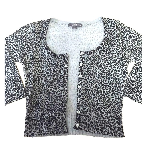 Leopard print cardigan