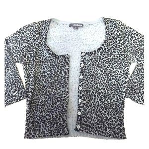 Leopard print cardigan