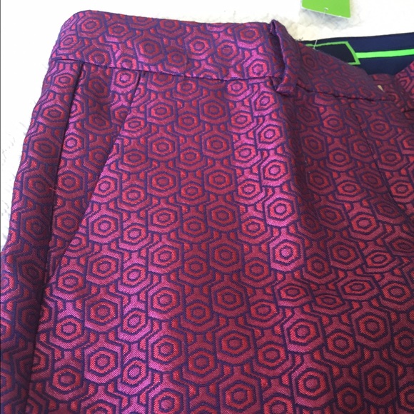 ❌SOLD❌C-Wonder red brocade pants - Picture 3 of 4