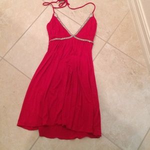 SOLD💜Red small jeweled sky brand dress.
