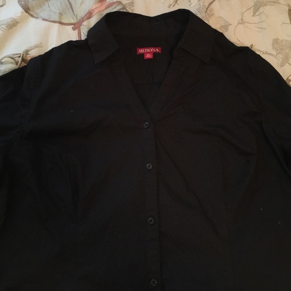 Black XL button down dress shirt NWOT