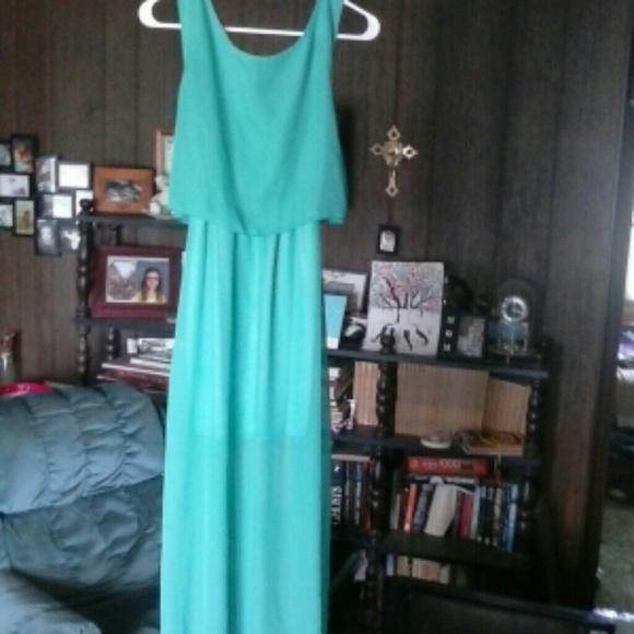 See Green long dress