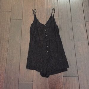 Never worn black lace Urban Outfitters romper