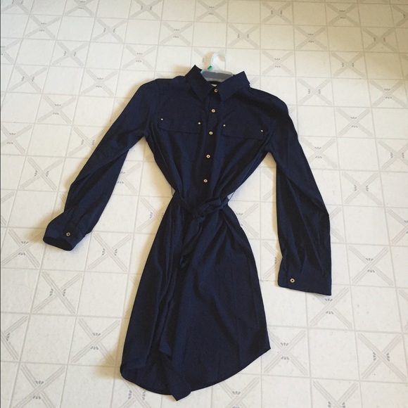never worn navy dress