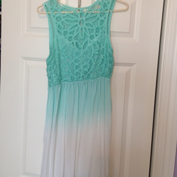 Ombré fit and flare sun dress