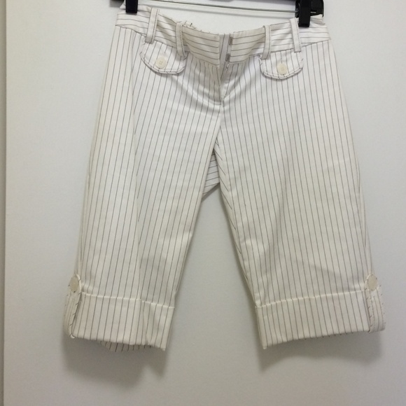 Pinstripe long shorts
