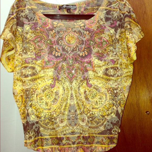 Shimmering rhinestone shirt
