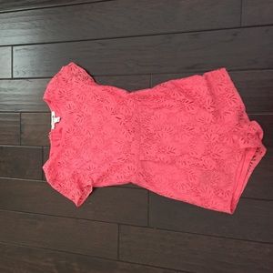 Forever 21 pink lace romper