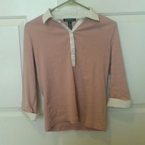 never worn; salmon polo ralph lauren