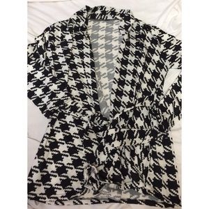 Houndstooth cardigan