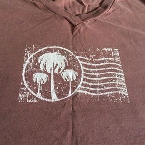 Palm Stamp Screen Print Tee